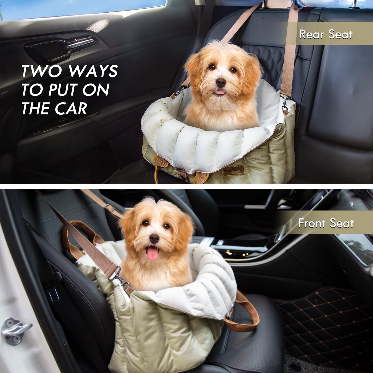 Small Dog Car Seat & Travel Carrier & Pet Bed
