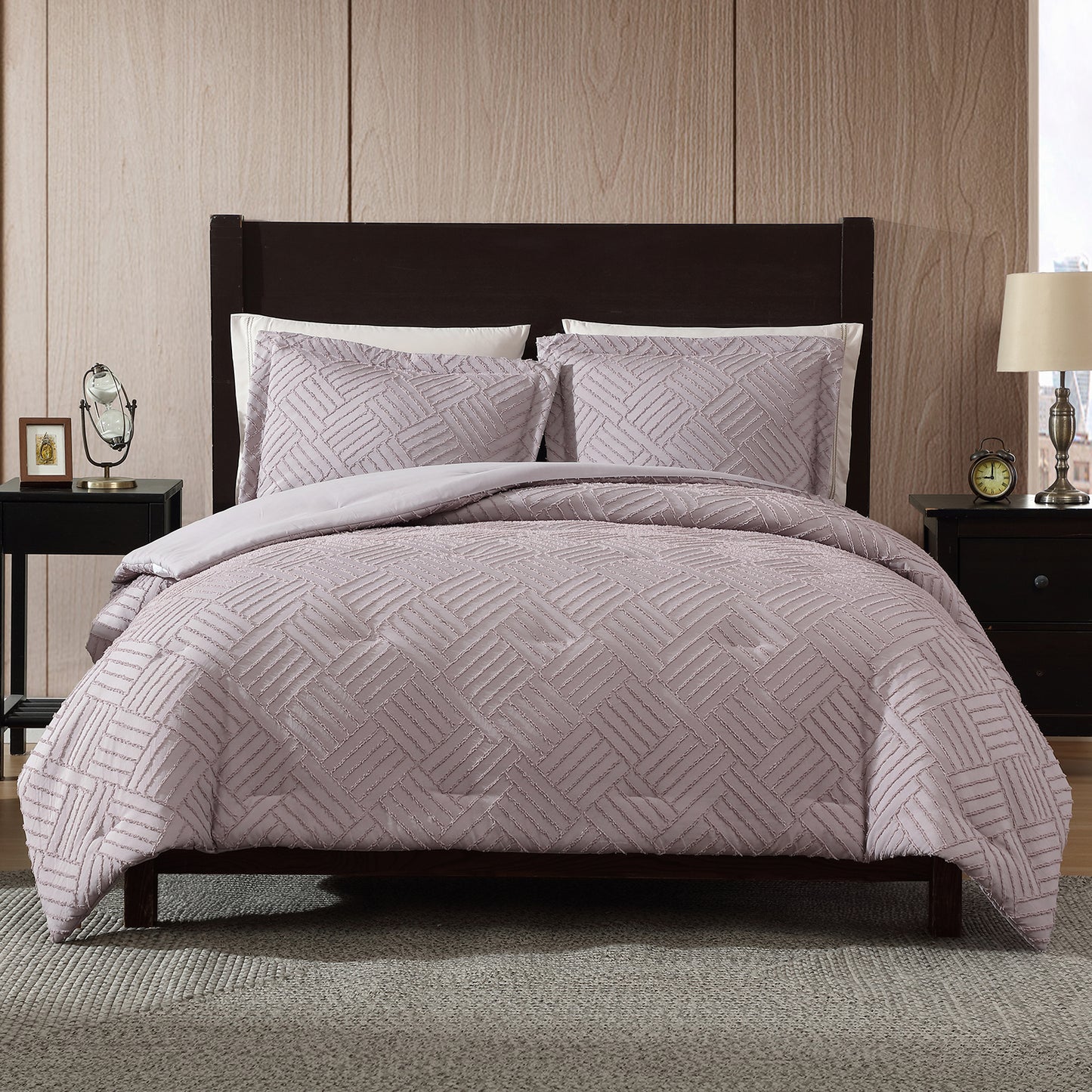 Clipped Jacquard Comforter Set