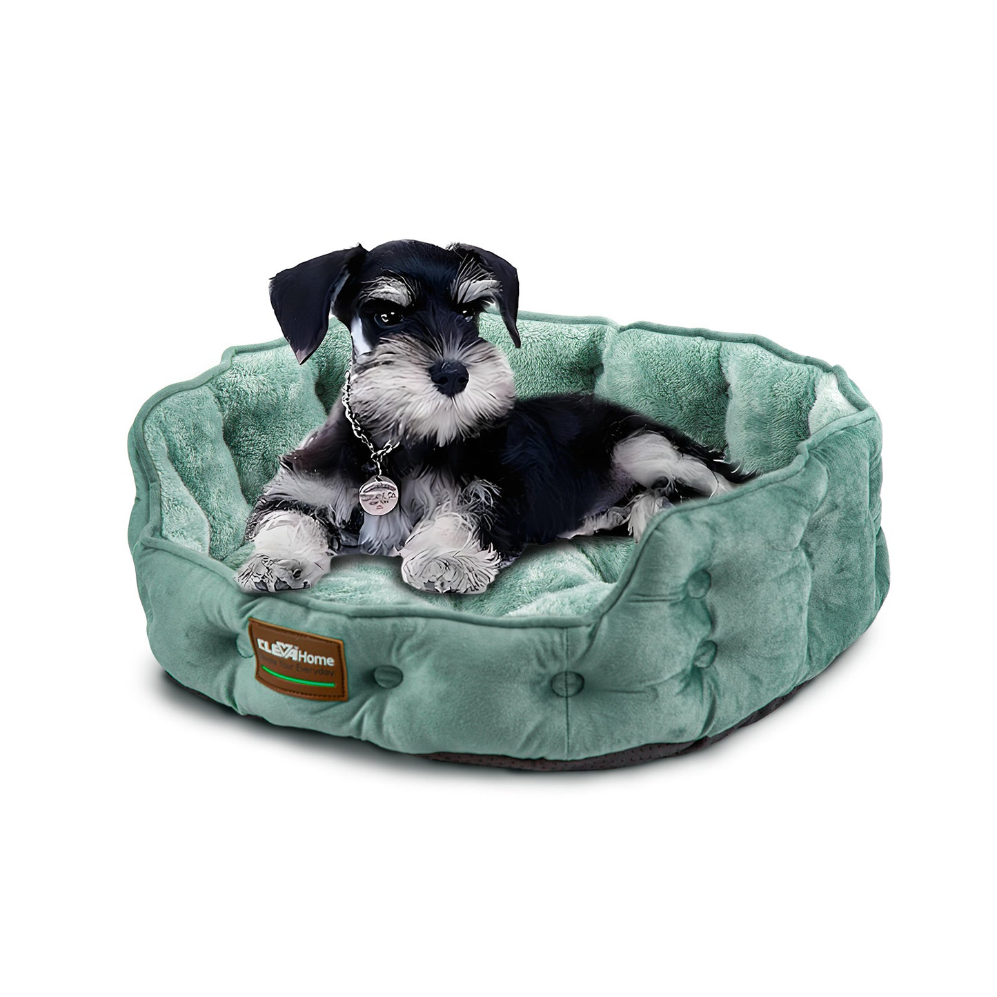 Upgrade Plush Faux Fur Washable Round Cat Beds