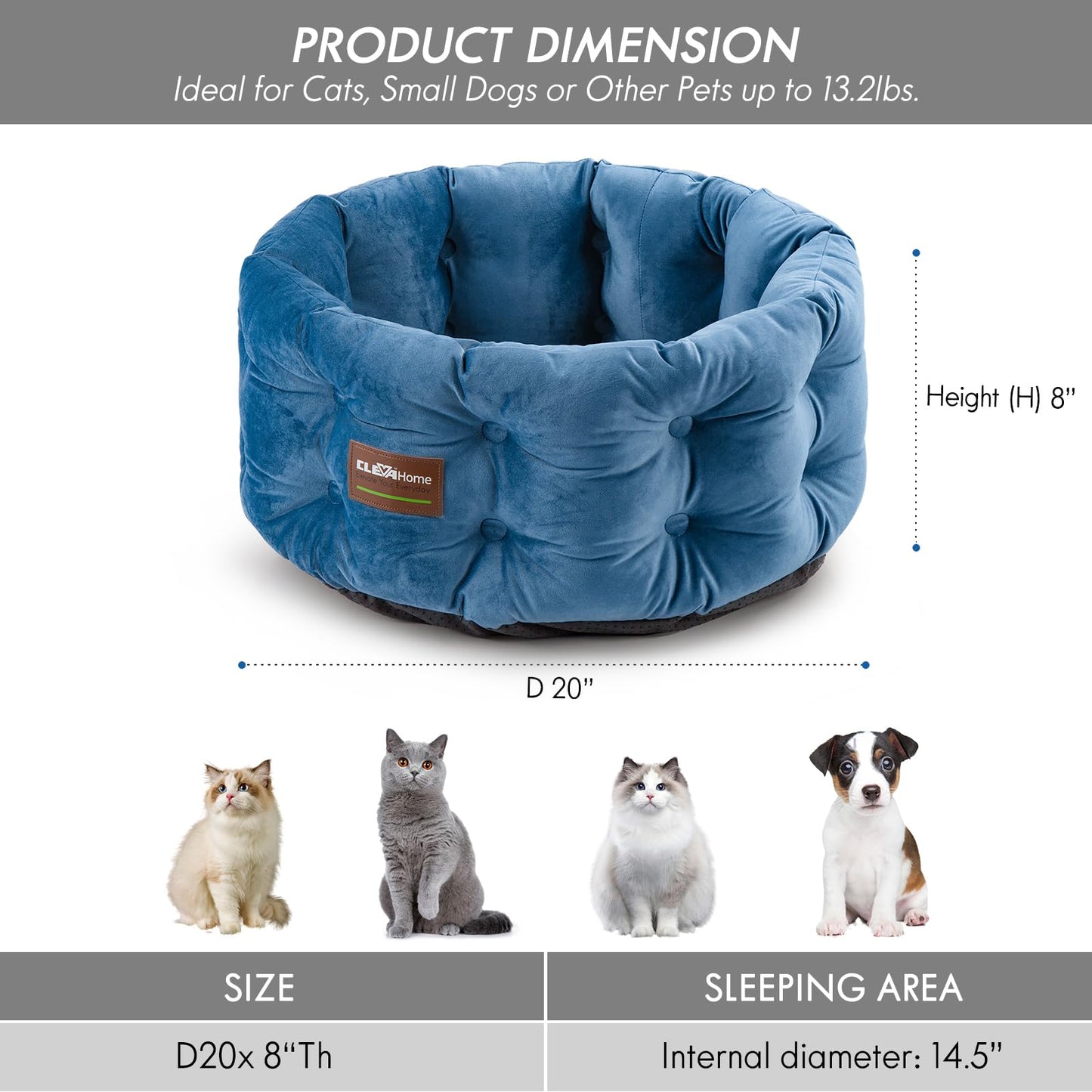 Deep Nest Cat Bed